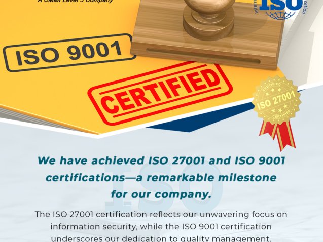 ISO Certification Announcement