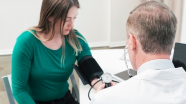 health check-up of an employee