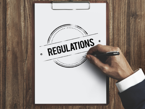 Concept image depicting rules, standards, and regulations—symbolizing governance and compliance frameworks in business automation.
